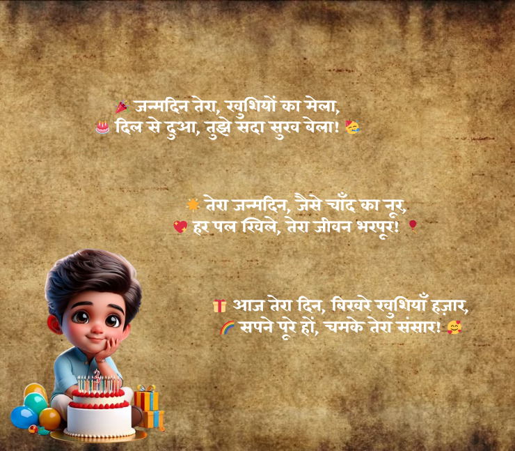 Birthday shayari