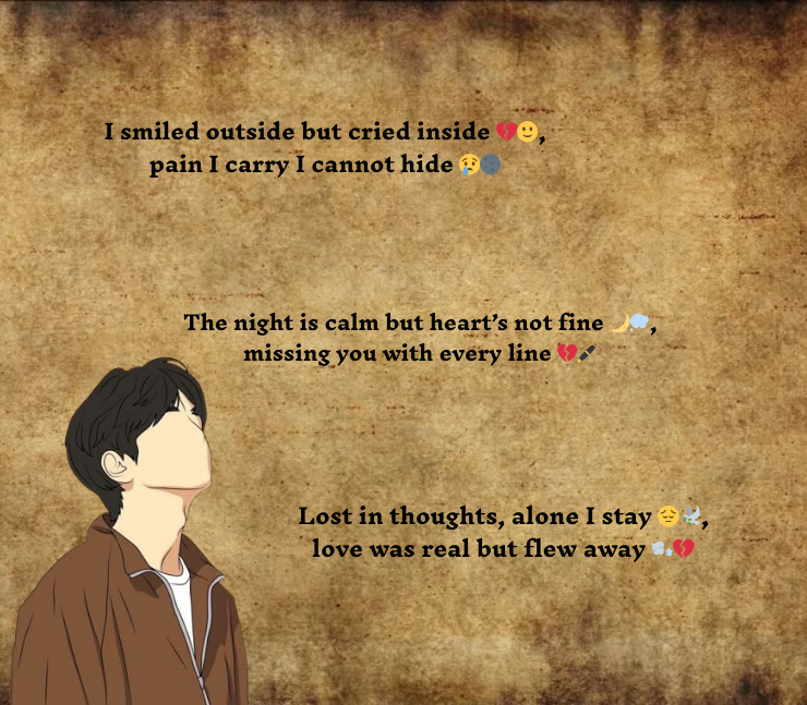 Sad shayari in english