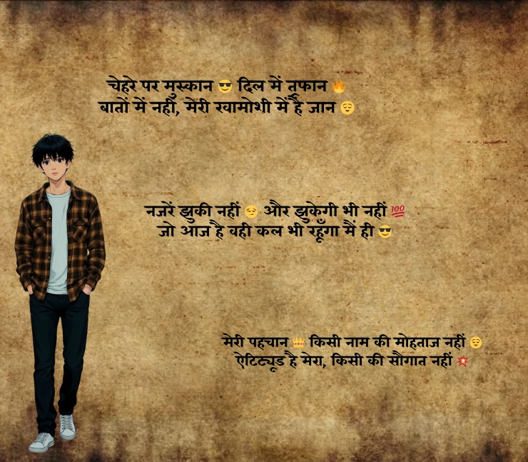 instagram attitude shayari 