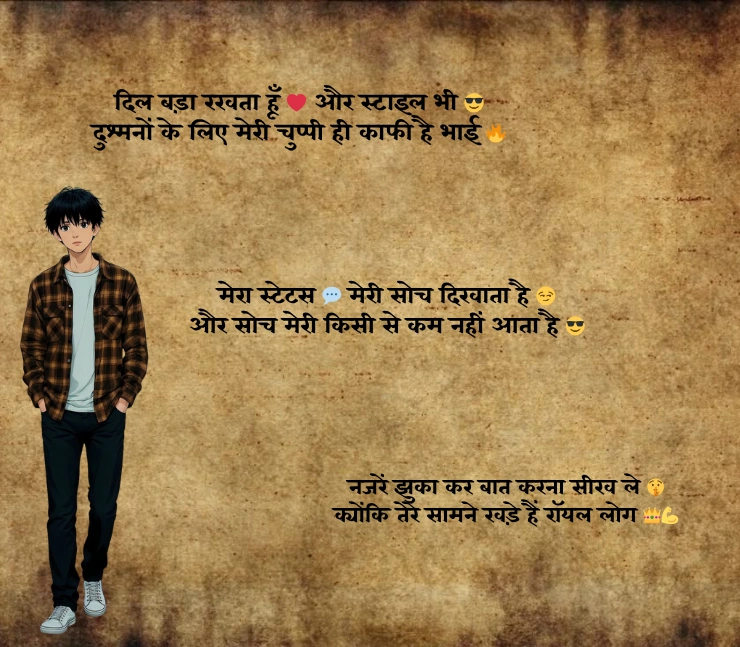 instagram attitude shayari 