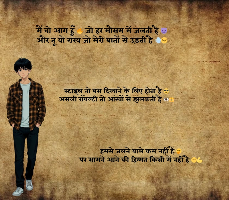 instagram attitude shayari 