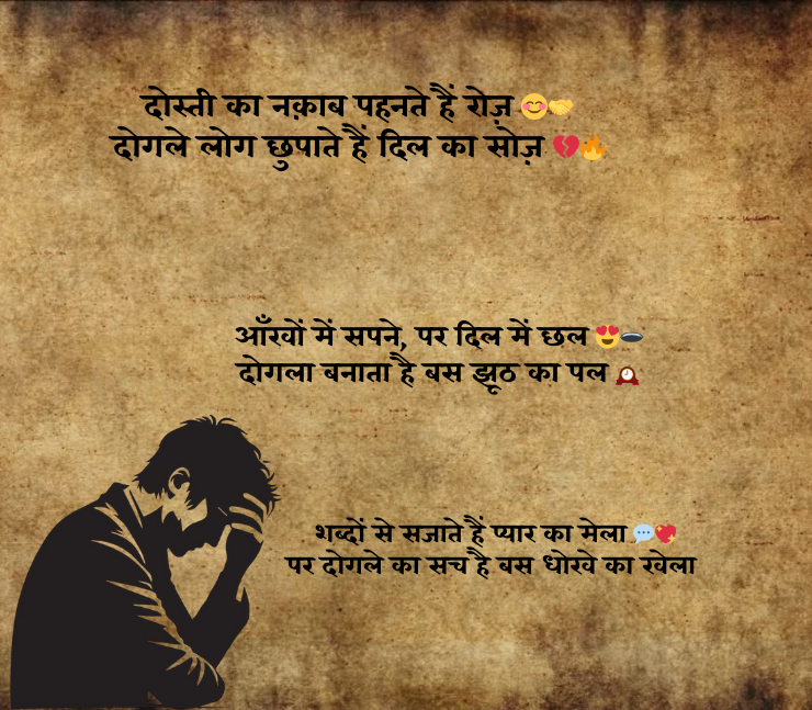 दोगले लोगों पर शायरी