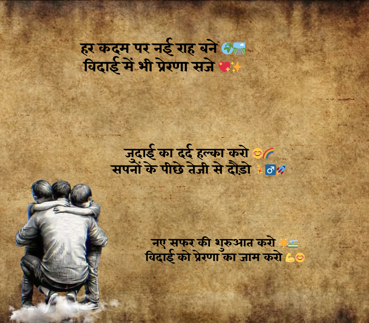motivation farewell shayari in hindi