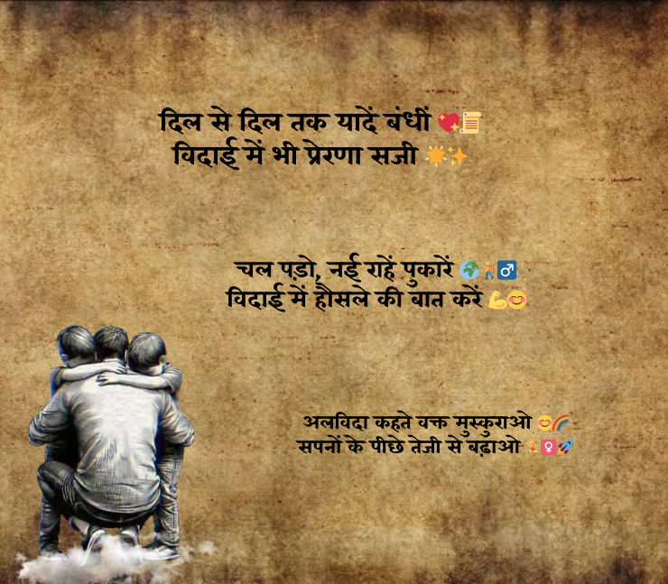 motivation farewell shayari in hindi