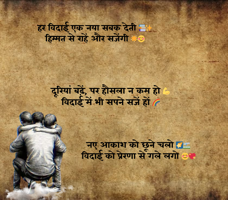 motivation farewell shayari in hindi