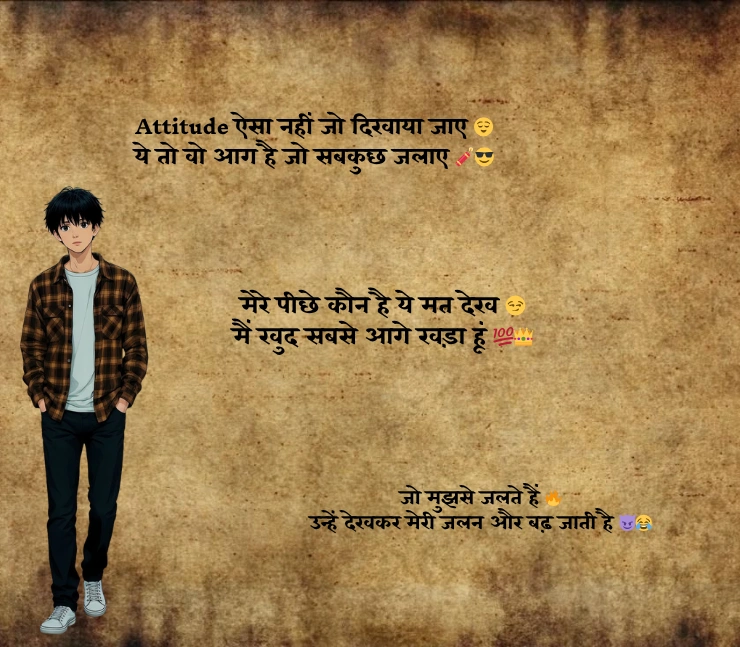 instagram attitude shayari 