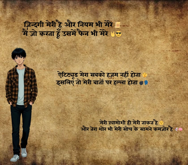 instagram attitude shayari 