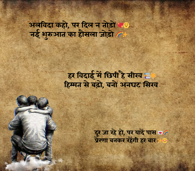 motivation farewell shayari in hindi