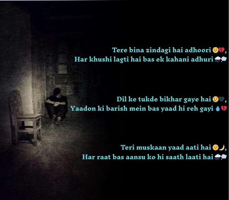 Sad Shayari in Roman English