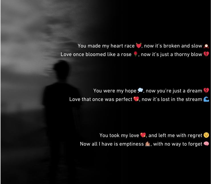 2 line heart broken shayari in english