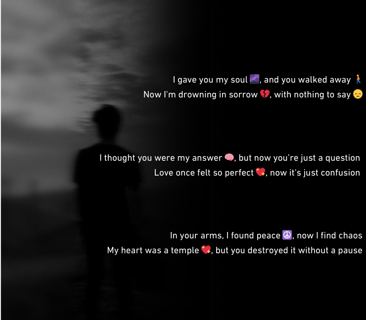 2 line heart broken shayari in english