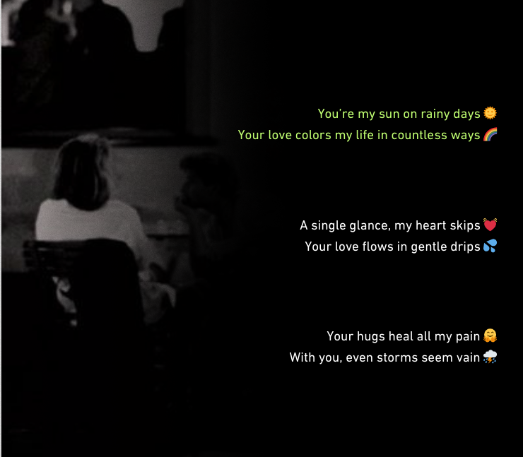 stylish shayari प्यार english 2 line