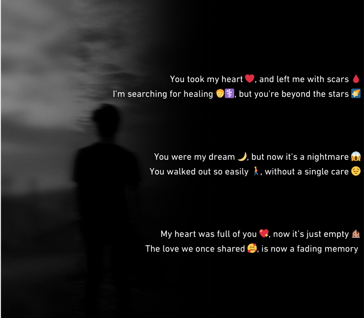 2 line heart broken shayari in english