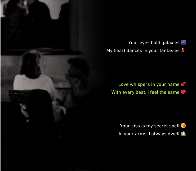 stylish shayari प्यार english 2 line