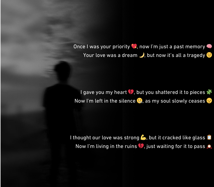 2 line heart broken shayari in english