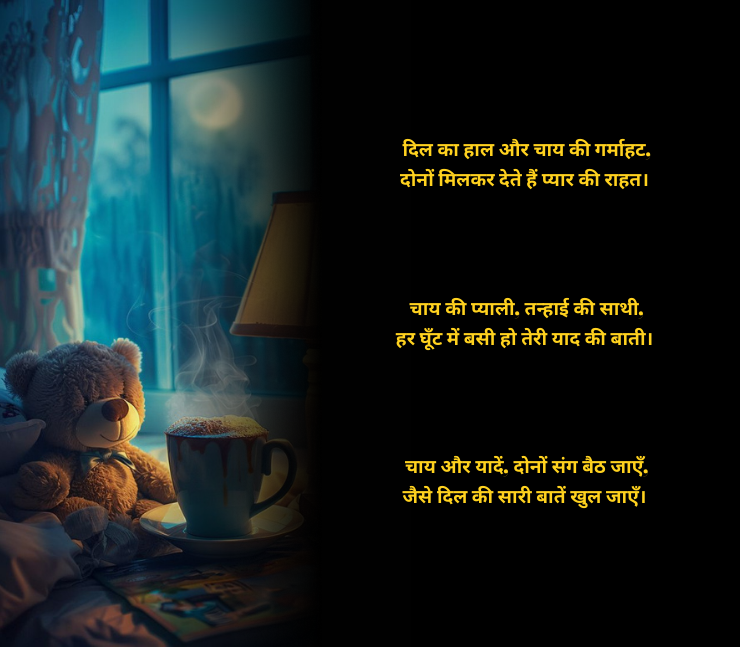 चाय पर शायरी 2 लाइन