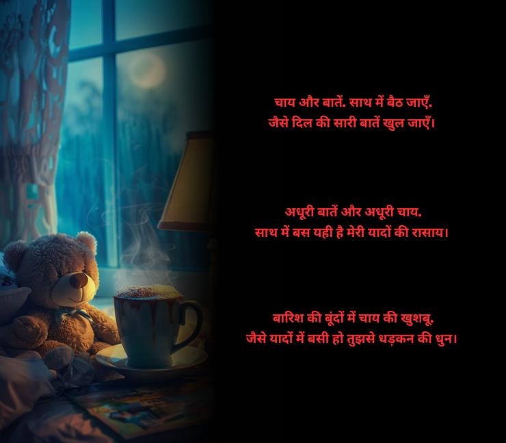 चाय पर शायरी 2 लाइन