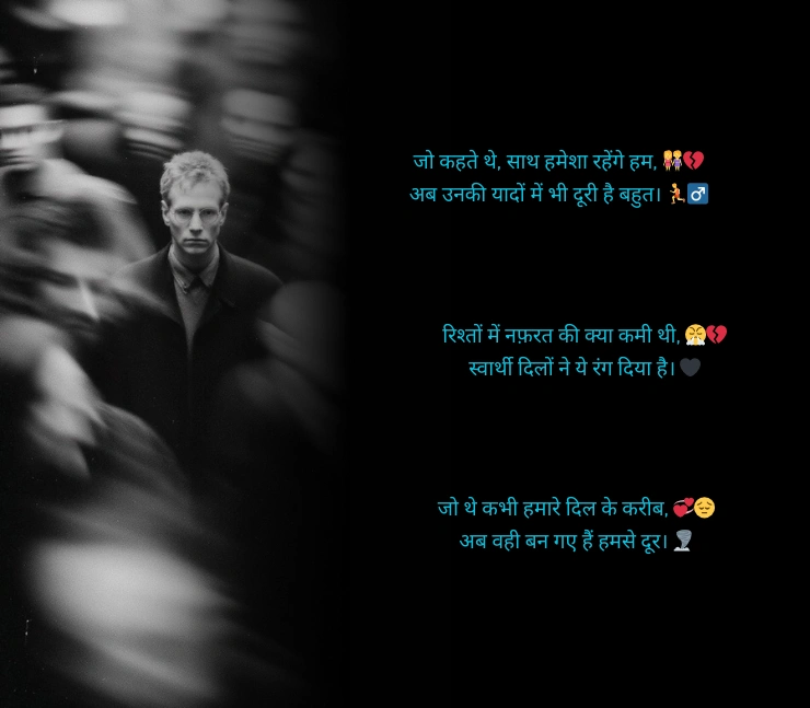 स्वार्थी लोग मतलबी रिश्ते शायरी