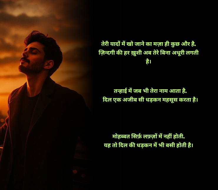 हार्ट टचिंग 2 लाइन शायरी