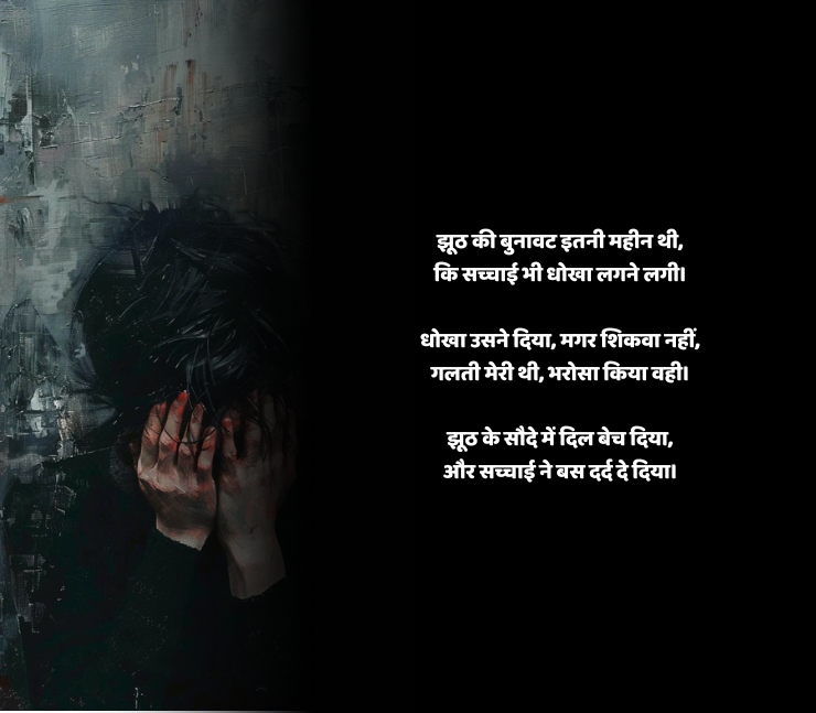 झूठ और धोखा शायरी