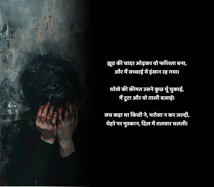 झूठ और धोखा शायरी