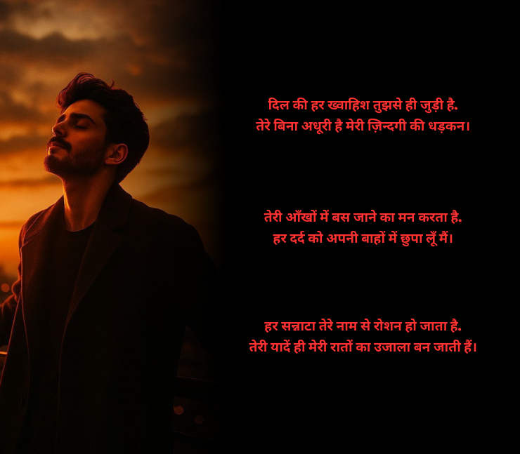 हार्ट टचिंग 2 लाइन शायरी