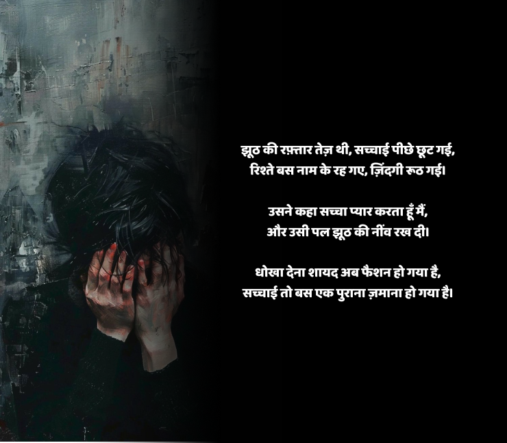 झूठ और धोखा शायरी