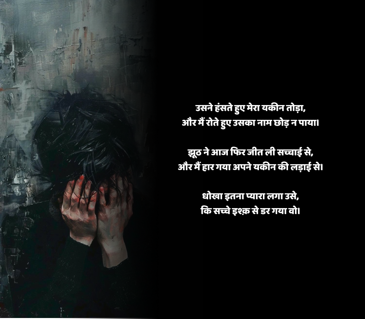 झूठ और धोखा शायरी