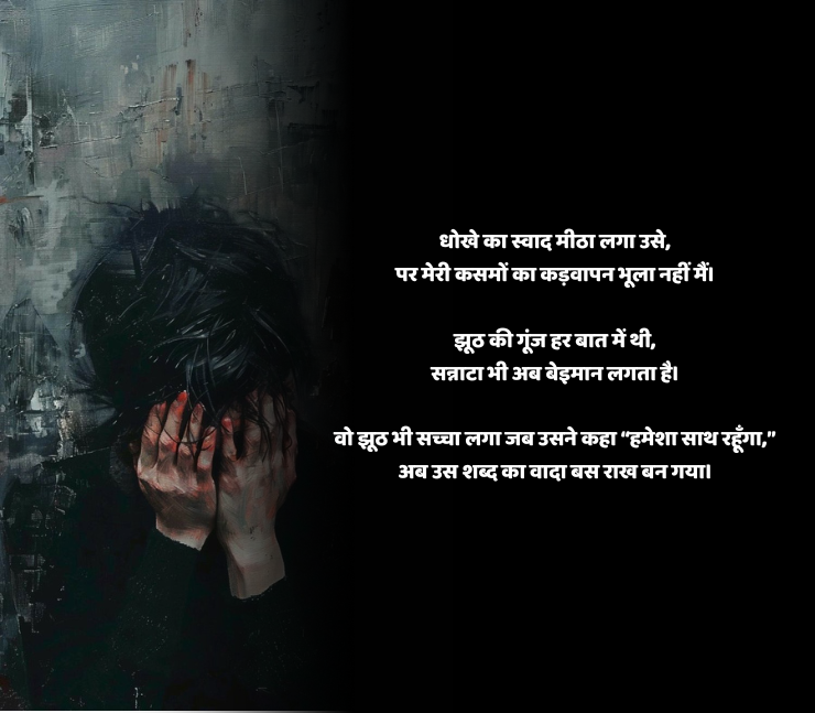 झूठ और धोखा शायरी