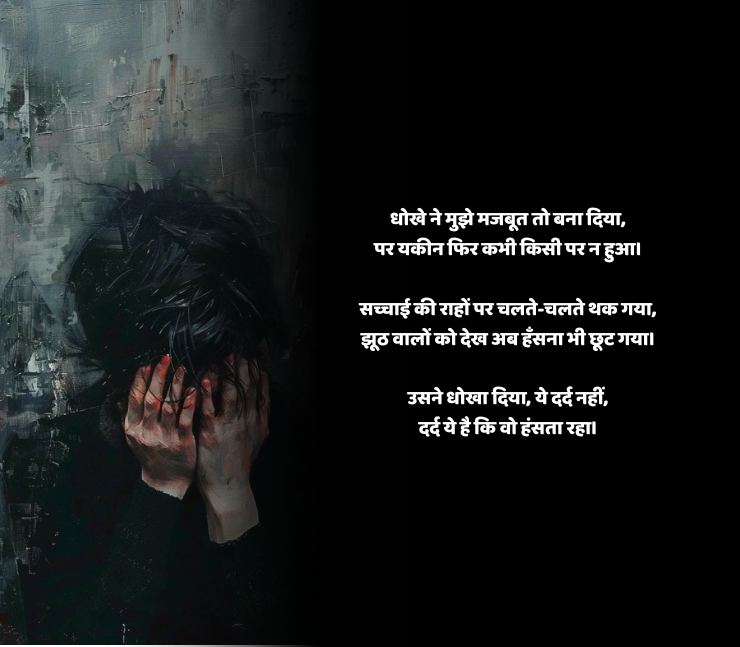 झूठ और धोखा शायरी