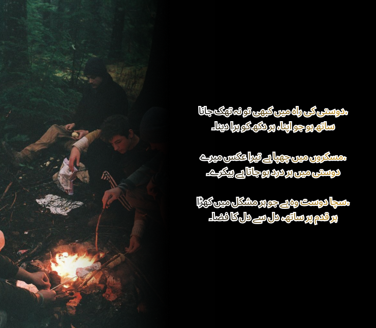 dosti shayari best friend poetry in urdu