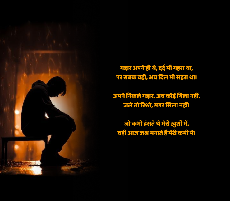 अपने ही गद्दार शायरी